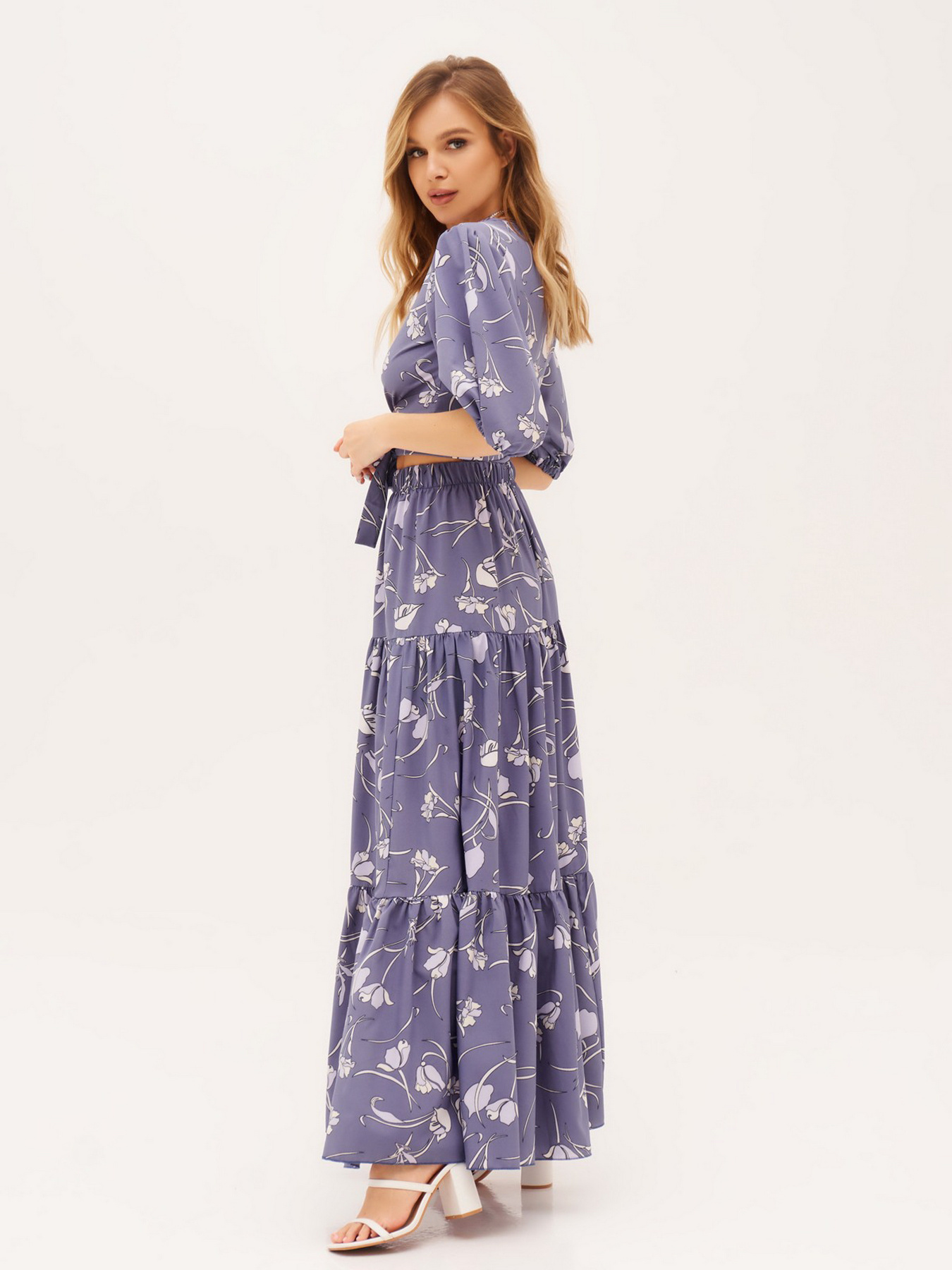 Повседневный костюм ISSA Plus модель 13329_blue Фото