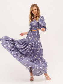 Повседневный костюм ISSA Plus модель 13329_blue Фото