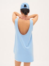 Майка для дому ISSA Plus модель 13323_blue Майка для дому ISSA Plus модель 13323_blue Фото