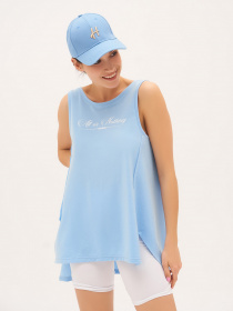 Майка для дому ISSA Plus модель 13323_blue Майка для дому ISSA Plus модель 13323_blue Фото