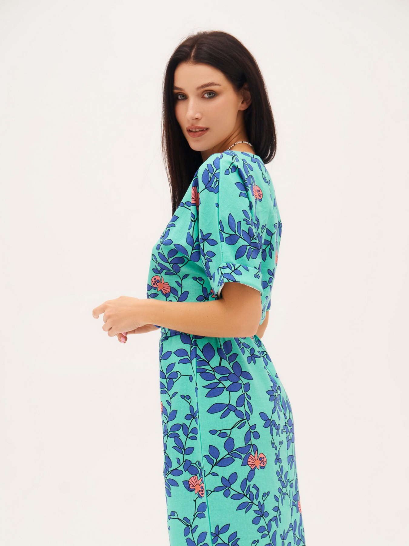 Платье миди ISSA Plus модель 11999_mint Фото