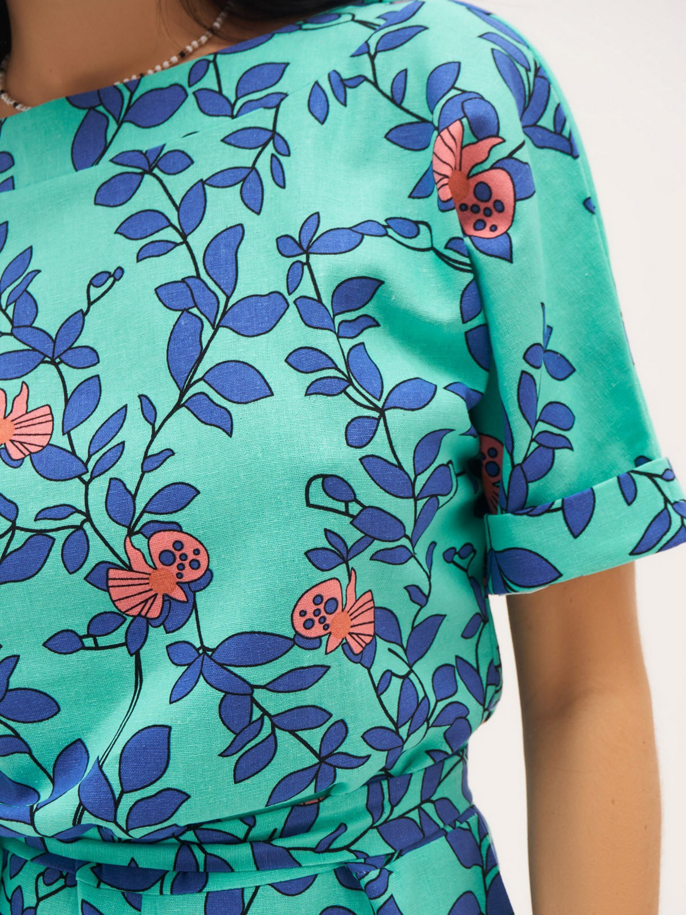 Платье миди ISSA Plus модель 11999_mint Фото