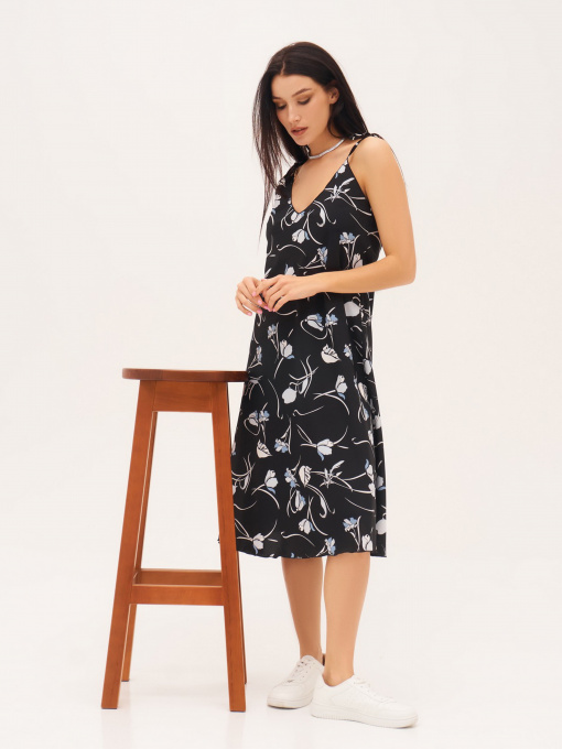 Платье миди ISSA Plus модель 13295_black Фото