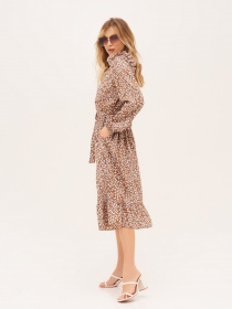 Платье миди ISSA Plus модель 13298_beige Фото