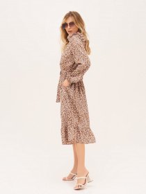 Платье миди ISSA Plus модель 13298_beige Фото