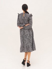 Платье миди ISSA Plus модель 13298_black Фото