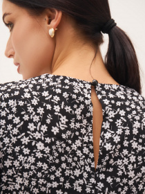 Платье миди ISSA Plus модель 13298_black Платье миди ISSA Plus модель 13298_black Фото