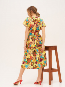 Платье миди ISSA Plus модель 13302_multicolor Платье миди ISSA Plus модель 13302_multicolor Фото