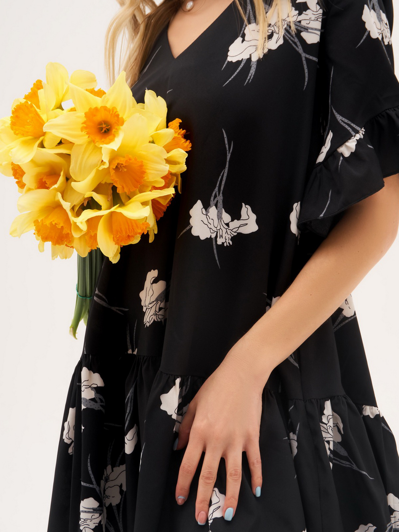 Платье мини ISSA Plus модель 13307_black Фото