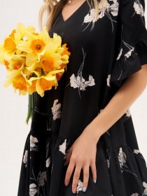 Платье мини ISSA Plus модель 13307_black Фото