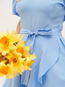 Платье мини ISSA Plus модель 13308_blue Фото