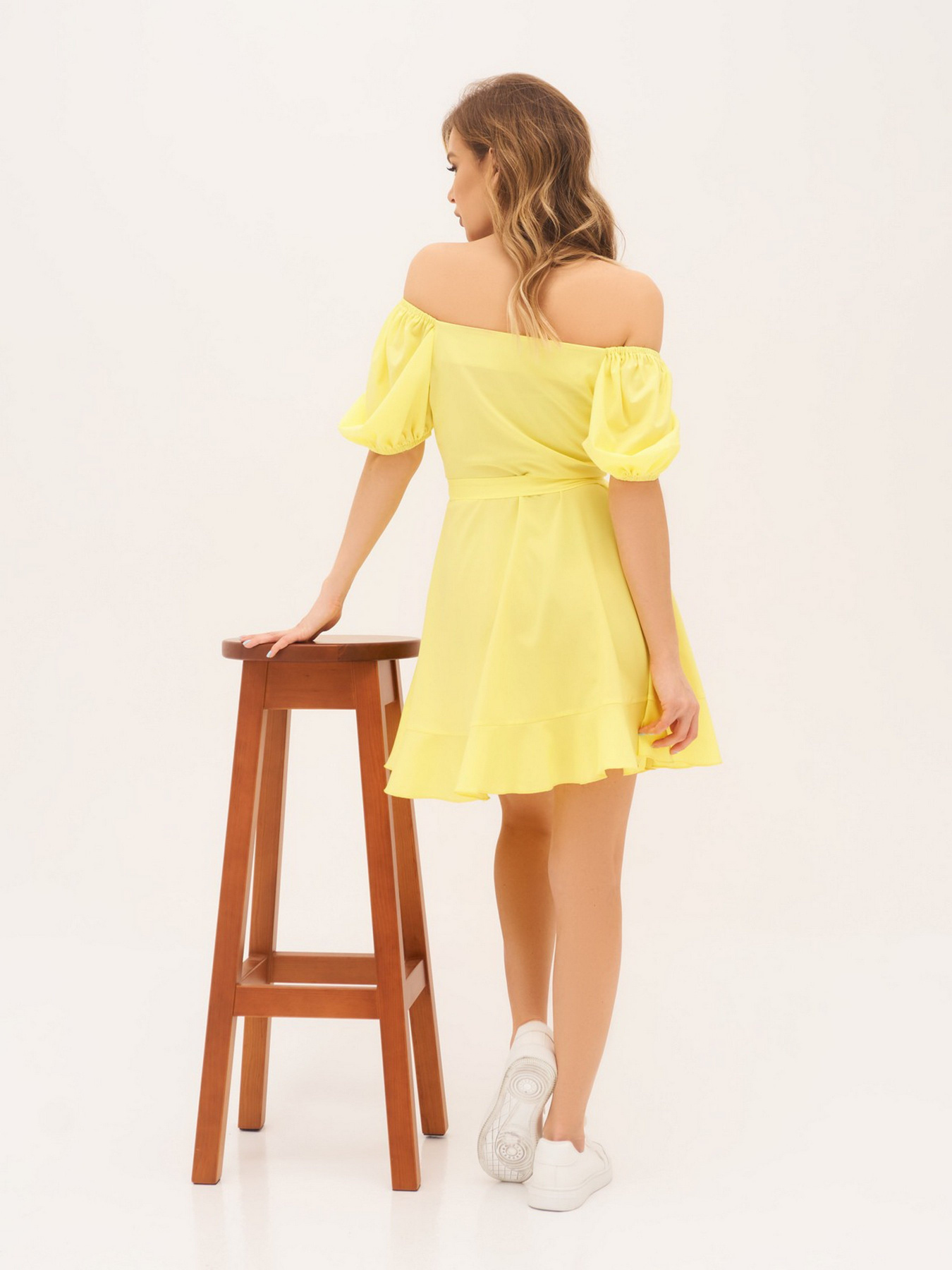 Платье мини ISSA Plus модель 13308_yellow Платье мини ISSA Plus модель 13308_yellow Фото