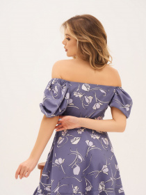 Платье мини ISSA Plus модель 13310_blue Фото