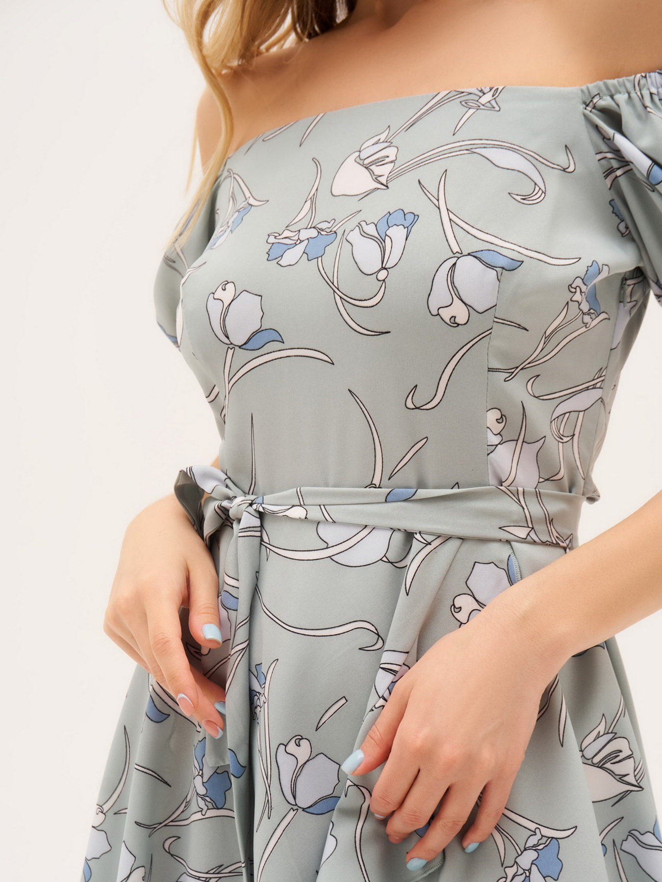 Платье мини ISSA Plus модель 13310_olive Платье мини ISSA Plus модель 13310_olive Фото