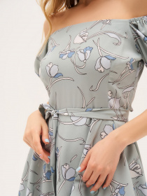 Платье мини ISSA Plus модель 13310_olive Платье мини ISSA Plus модель 13310_olive Фото