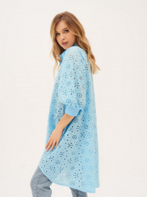 Туника ISSA Plus модель 13313_blue Туника ISSA Plus модель 13313_blue Фото