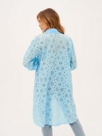 Туника ISSA Plus модель 13313_blue Туника ISSA Plus модель 13313_blue Фото