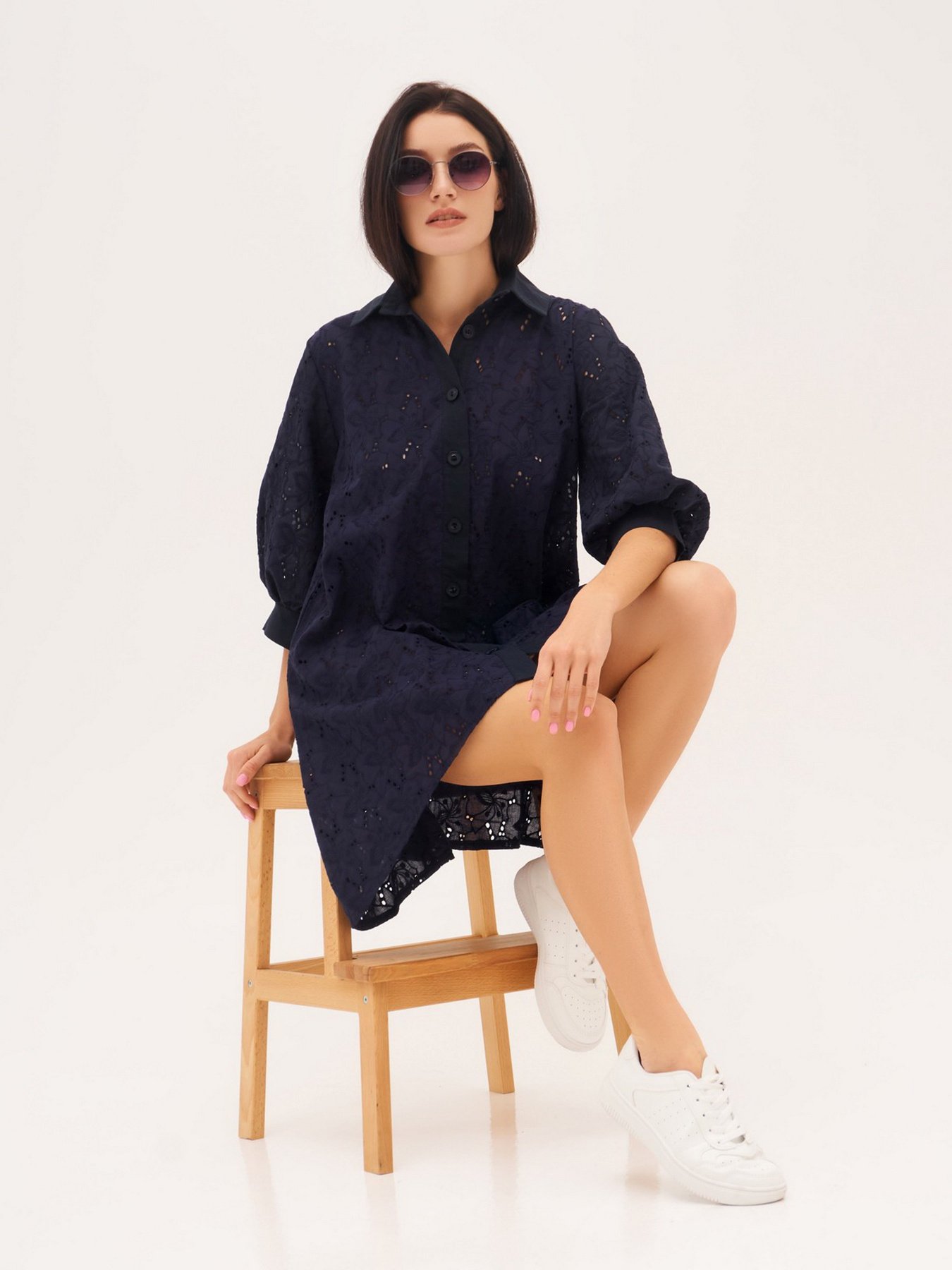 Туніка ISSA Plus модель 13315_blue Фото