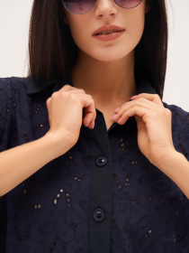 Туніка ISSA Plus модель 13315_blue Фото