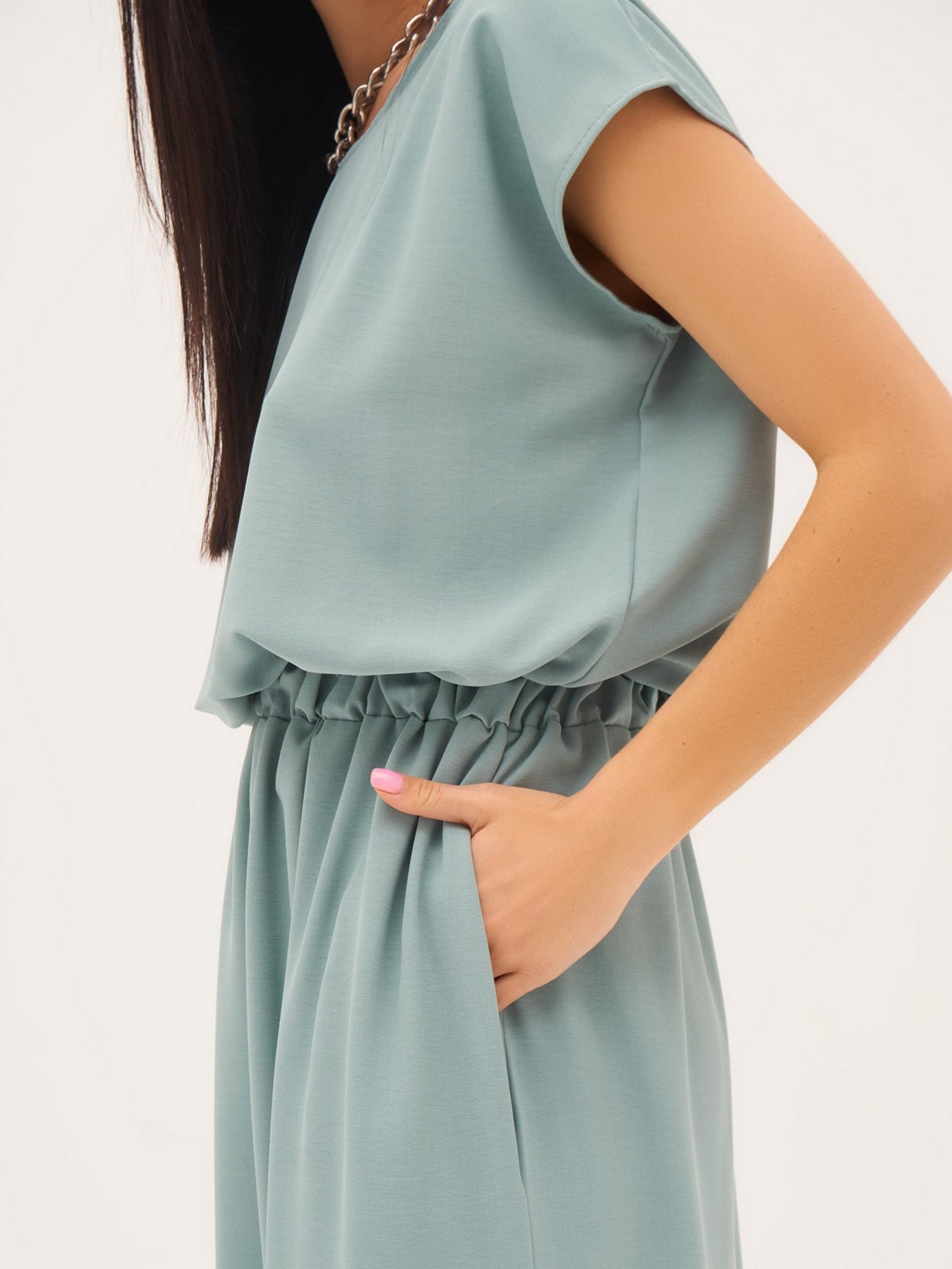 Сукня максі ISSA Plus модель 13316_mint Фото