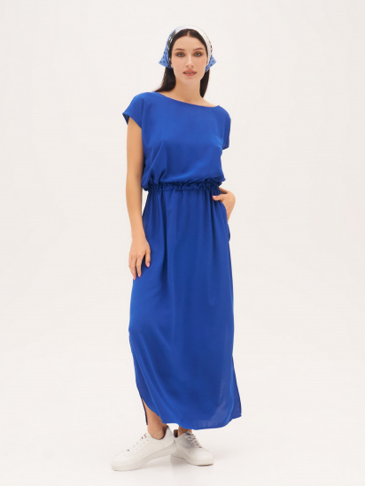 Сукня максі ISSA Plus модель 13316_blue - фото