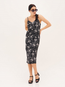 Платье миди ISSA Plus модель 13317_black Фото