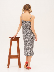 Сарафан ISSA Plus модель 13318_blackwhite Фото