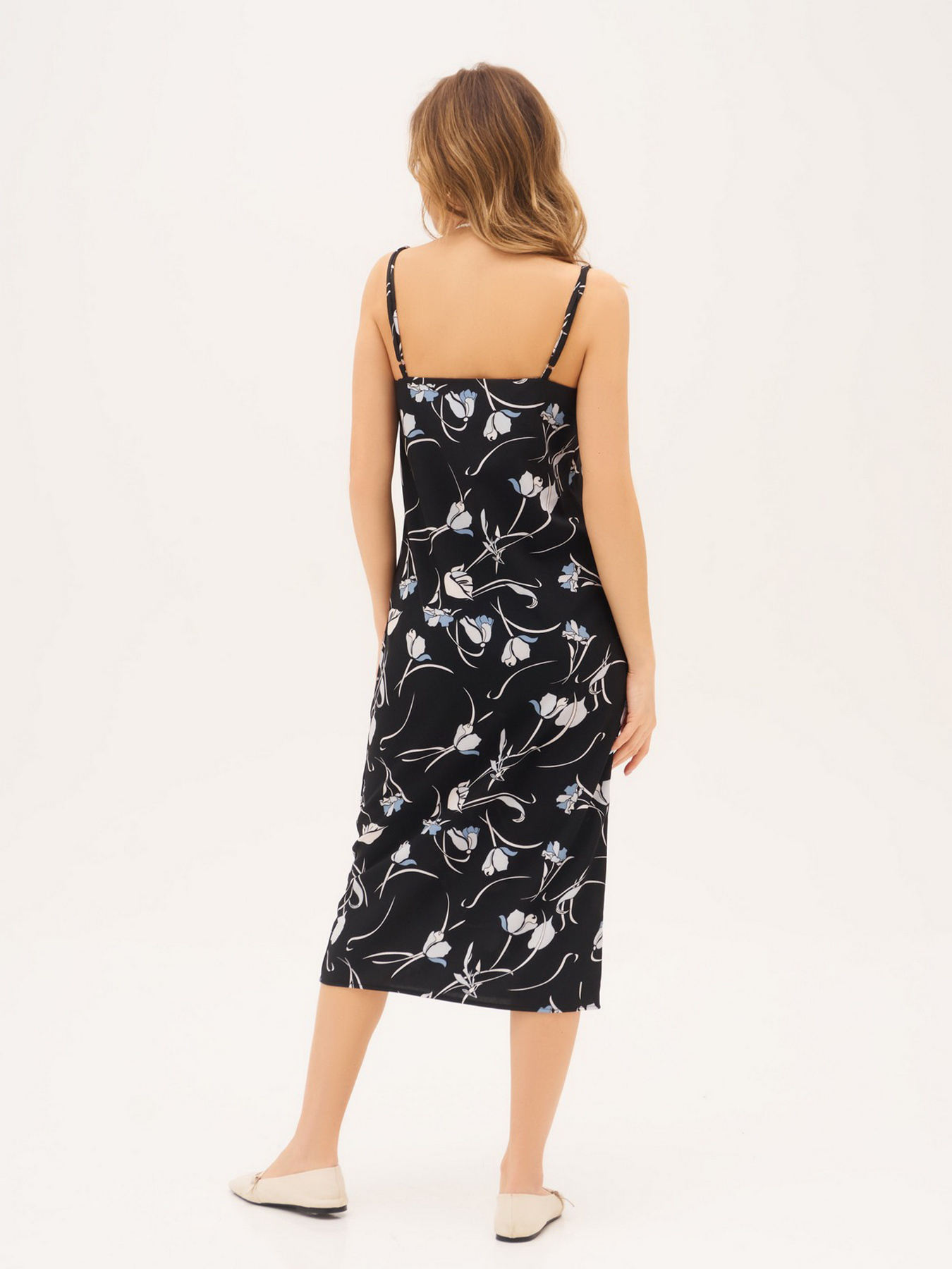 Платье миди ISSA Plus модель 13319_black Платье миди ISSA Plus модель 13319_black Фото