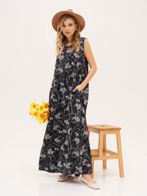 Сарафан ISSA Plus модель 13325_black Фото