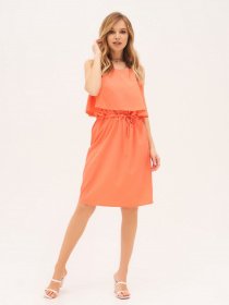 Сарафан ISSA Plus модель SA-10786i_coral Фото