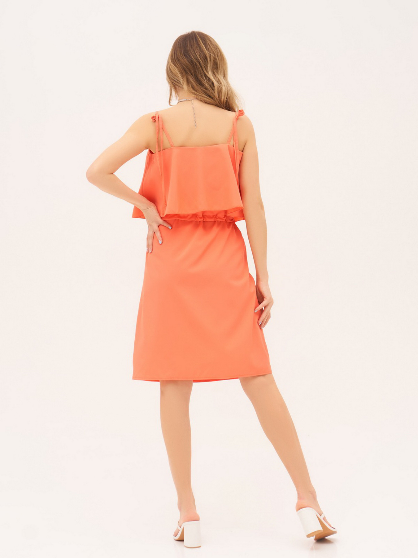 Сарафан ISSA Plus модель SA-10786i_coral Сарафан ISSA Plus модель SA-10786i_coral Фото