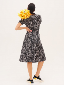 Сукня міді ISSA Plus модель SA-151A_black Фото