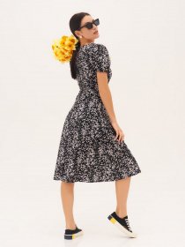 Сукня міді ISSA Plus модель SA-151A_black Фото