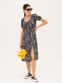 Сукня міді ISSA Plus модель SA-151A_black Фото