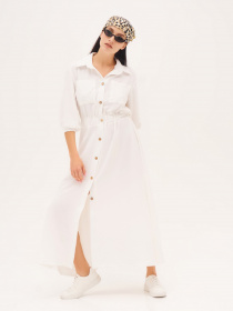 Платье макси ISSA Plus модель SA-169_white Фото