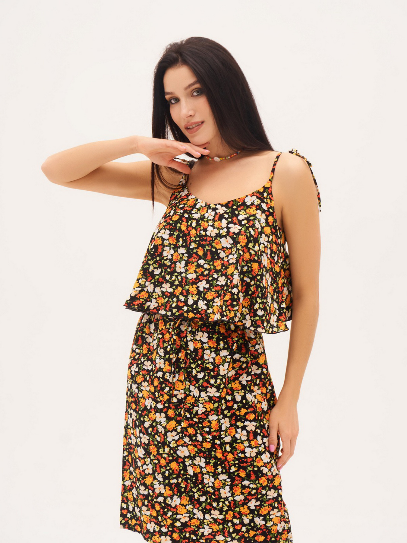 Сарафан ISSA Plus модель SA-219A_black Фото