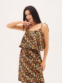 Сарафан ISSA Plus модель SA-219A_black Сарафан ISSA Plus модель SA-219A_black Фото