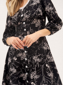 Платье мини ISSA Plus модель SA-393_black Фото