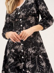 Платье мини ISSA Plus модель SA-393_black Фото