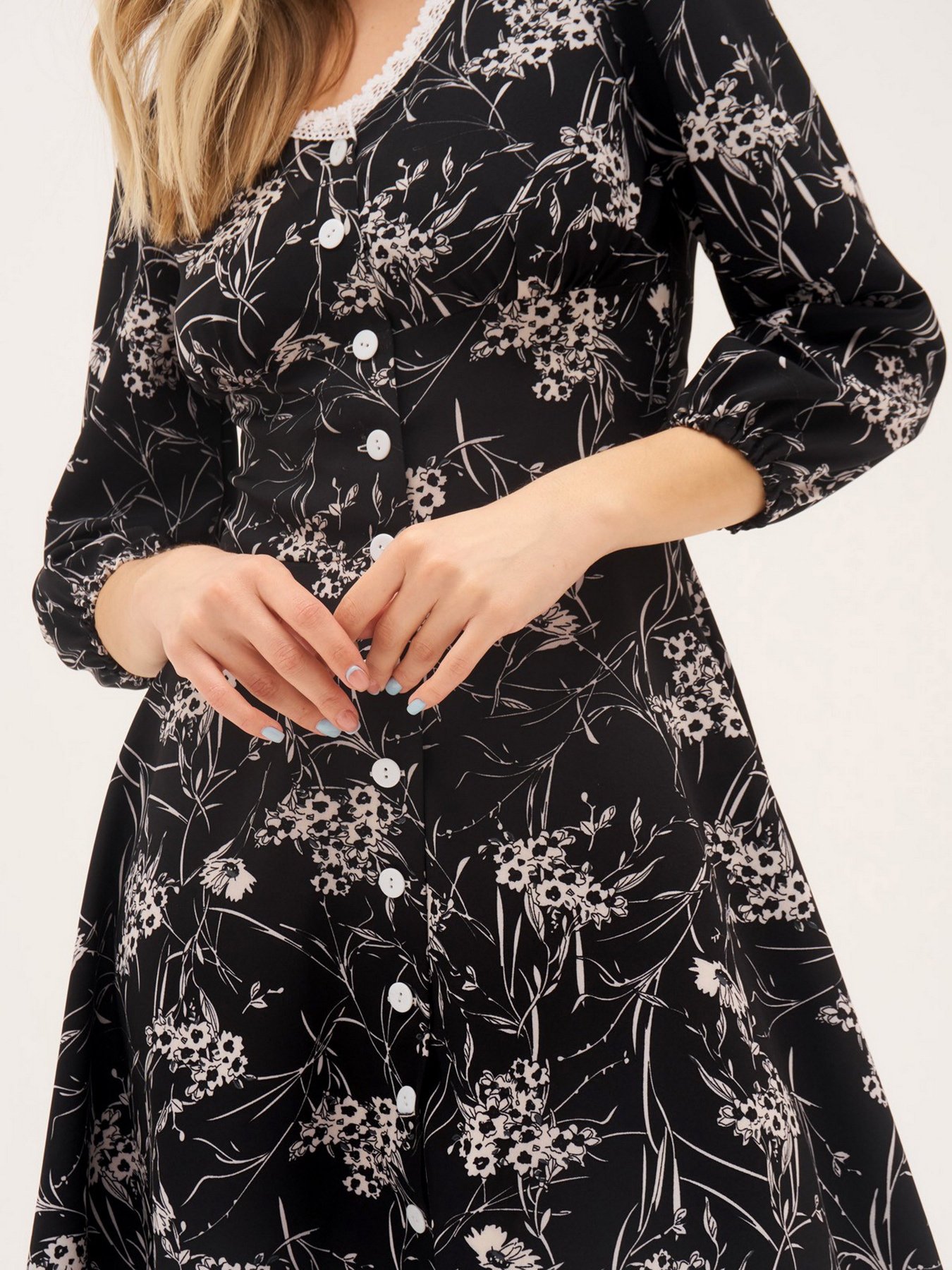 Платье мини ISSA Plus модель SA-393_black Фото