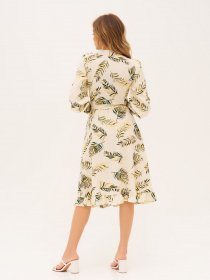 Платья ISSA Plus модель SA-394_beige Платья ISSA Plus модель SA-394_beige Фото