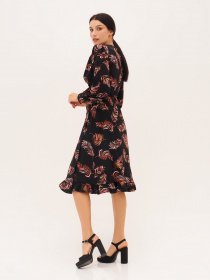 Платье миди ISSA Plus модель SA-394_black Фото