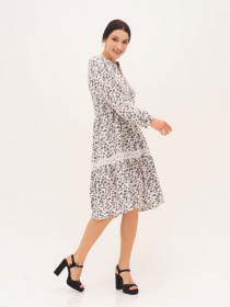 Платье миди ISSA Plus модель SA-395_white Фото