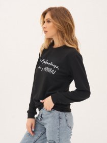 Світшот ISSA Plus модель 13269_black Фото