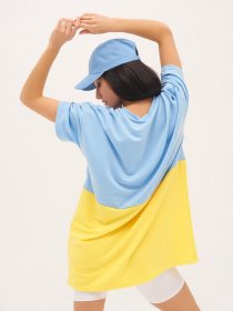 Футболка ISSA Plus модель 13297_yellowblue Фото