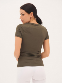 Футболка ISSA Plus модель 13312_khaki Фото