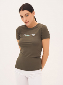 Футболка ISSA Plus модель 13312_khaki Фото