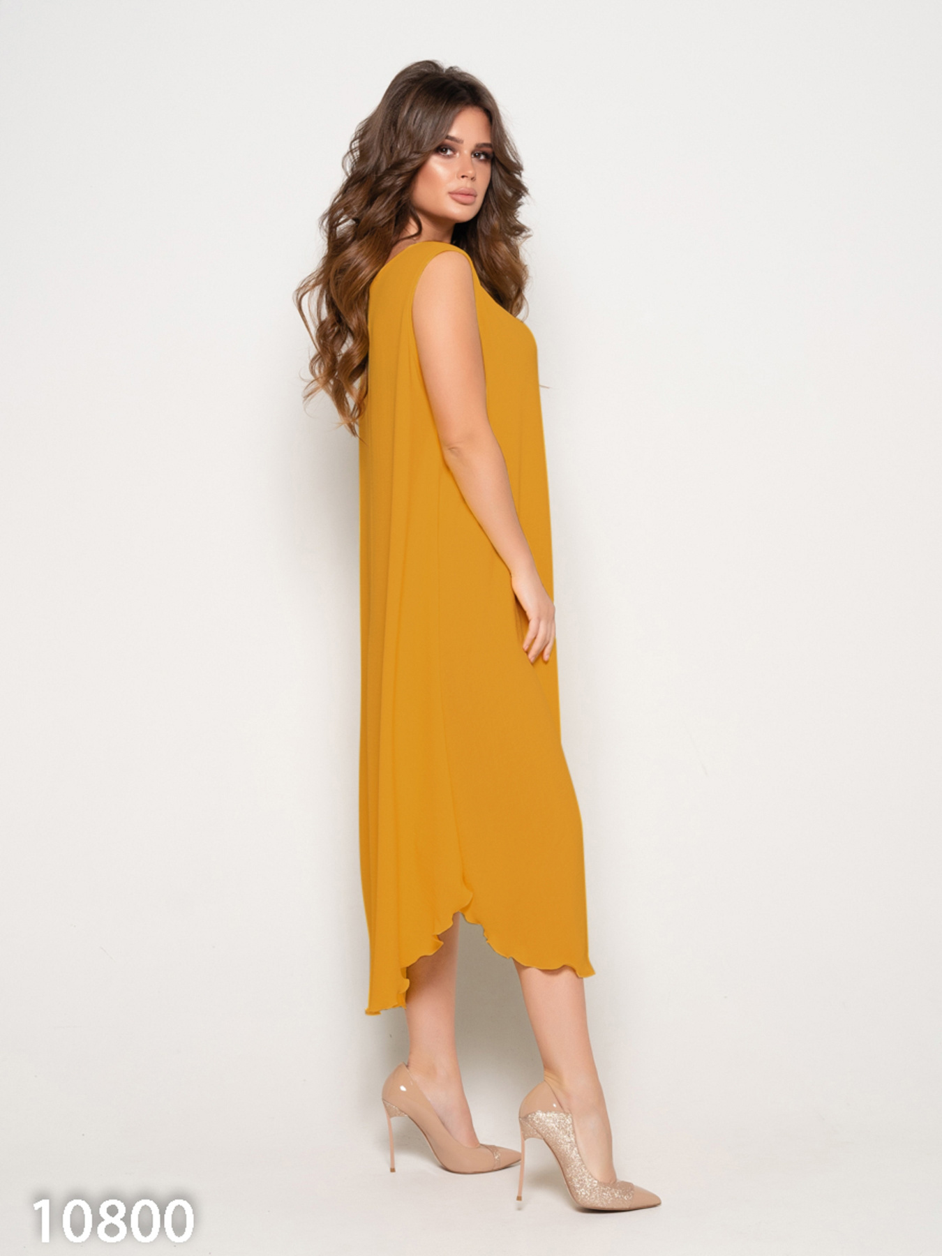 Сарафан ISSA Plus модель 10800_mustard Фото