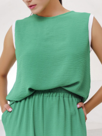 Костюм ISSA Plus модель 13378_зеленый Фото