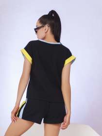 Повседневный костюм ISSA Plus модель 13379_black Фото